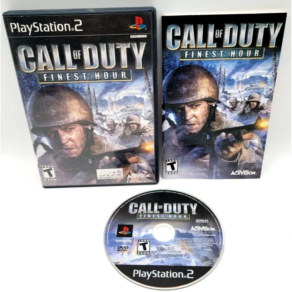 CALL OF DUTY FINEST HOUR ONE CIB‎ PS2 COMPLETE IN BOX PLAYSTATION 2